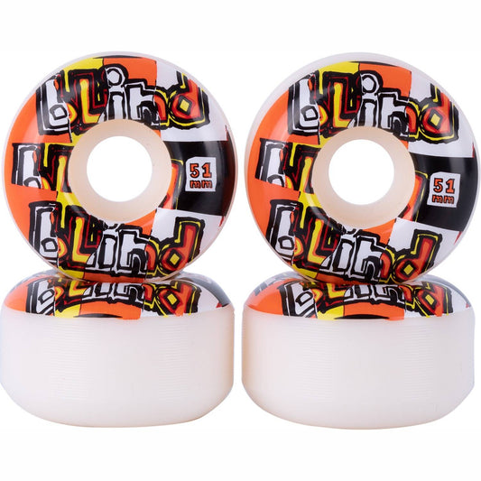 Blind Skateboard Wheels OG Ripped Red/Orange 51mm