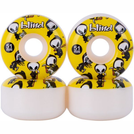 Blind Skateboard Wheels Reaper Wallpaper Yellow 51mm