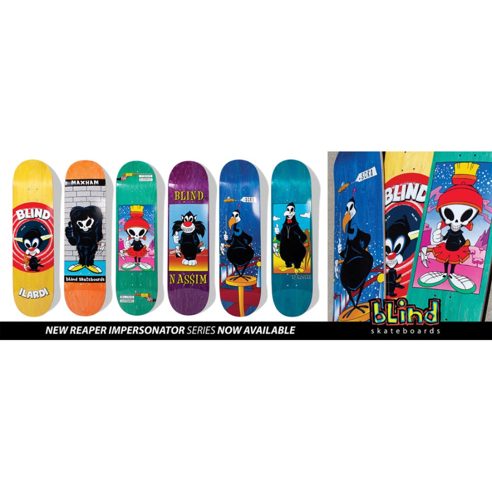 Full Set Blind Skateboards Reaper Impersonator R7 Series 6 Limited Edition Decks