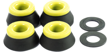 BONES Bushings 4pk Medium Black 91a Hardcore Cushions Skateboard Truck Rubbers