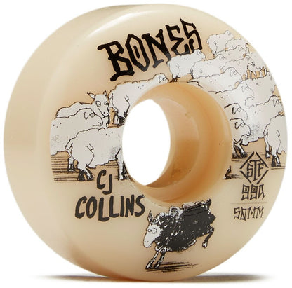 Bones Skateboard Wheels CJ Collins Black Sheep 52mm V3 Slim STF 99a