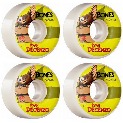 Bones Skateboard Wheels Decenzo Gizmo 52mm V2 Locks STF 103a