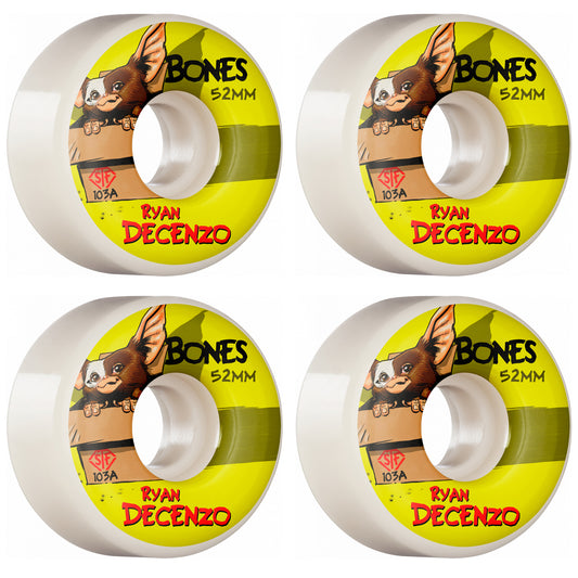 Bones Skateboard Wheels Decenzo Gizmo 52mm V2 Locks STF 103a