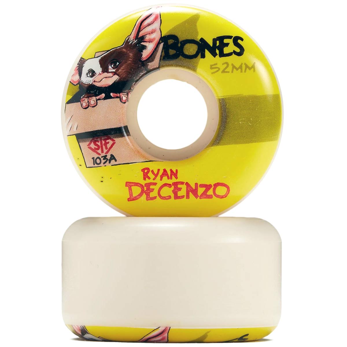 Bones Skateboard Wheels Decenzo Gizmo 52mm V2 Locks STF 103a