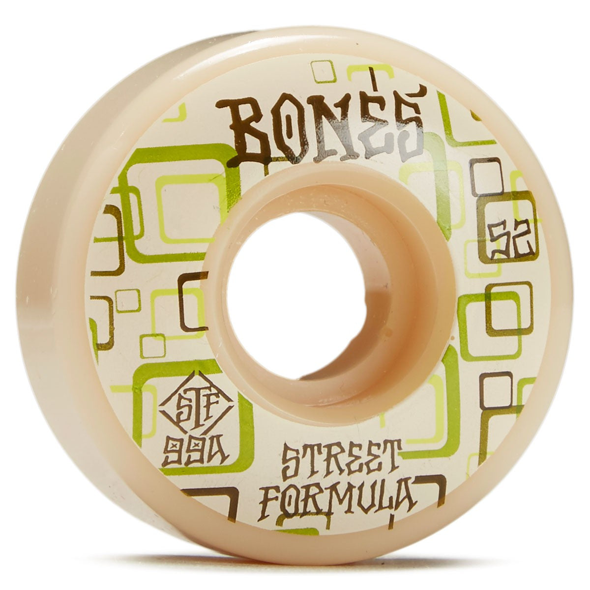 Bones Skateboard Wheels Retro 52mm V3 Slims 99a STF