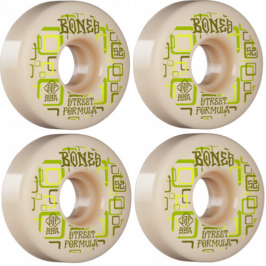 Bones Skateboard Wheels Retro 52mm V3 Slims 99a STF