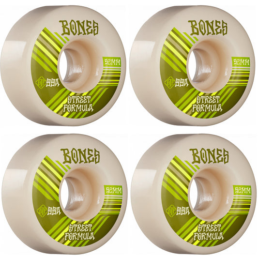Bones Skateboard Wheels Retro 52mm V4 Wide 99a STF