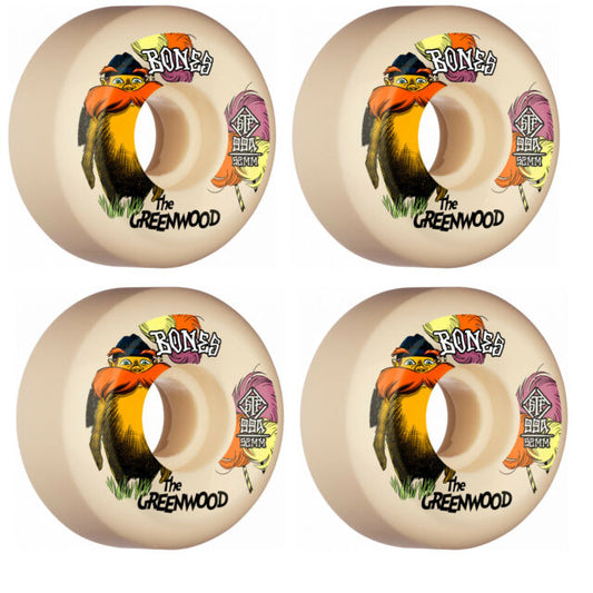 Bones Skateboard Wheels THE GREENWOOD 52MM 99A V5 SIDECUT STF