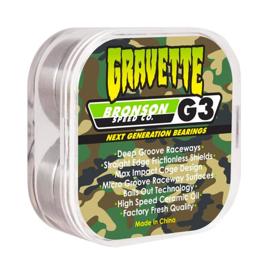 Bronson Bearings G3 David Gravette PRO Skateboard Bearings