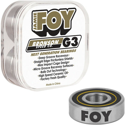 Bronson Bearings G3 Jamie Foy PRO Next Gen Skateboard Bearings