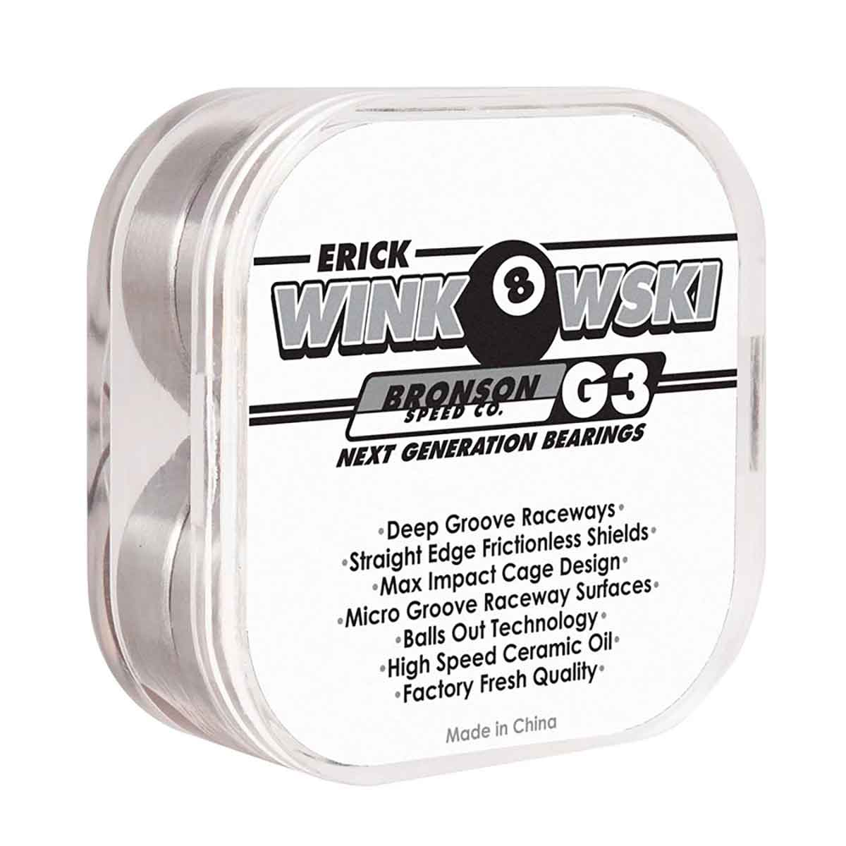 Bronson Bearings G3 WINKOWSKI PRO Next Gen Skateboard Bearings