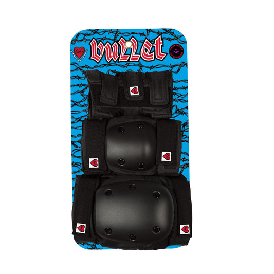Bullet Pads Wrist, Elbow & Knee Pad Set ADULT Protective Safety Skate Gear