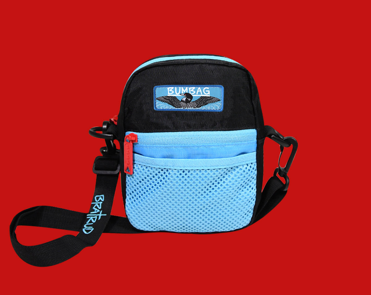 Bumbag X Todd Bratrud Compact Black Shoulder Skate Messenger Bum Bag Waist Pack