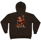 Thrasher Hood Neckface Burn It Down Dark Chocolate Skateboard Jumper Sweater