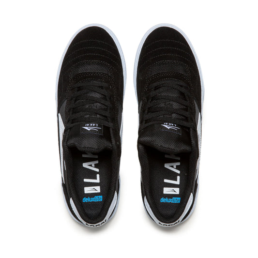Lakai Shoes Cambridge Black White Suede USA SIZE Skateboard Sneakers