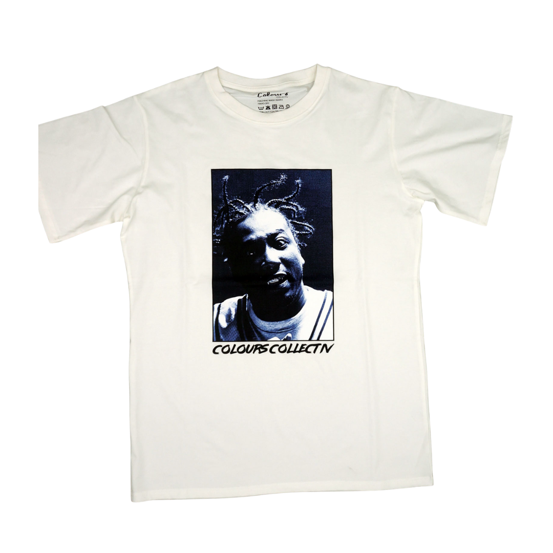 Colours Collectiv Tee X Odb Portrait White Skateboard T Shirt