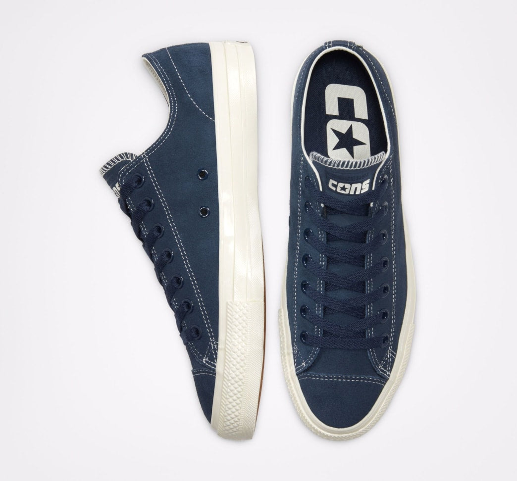 Cons Shoes CTAS PRO LOW Suede Obsidian Egret Converse Skateboard Sneakers