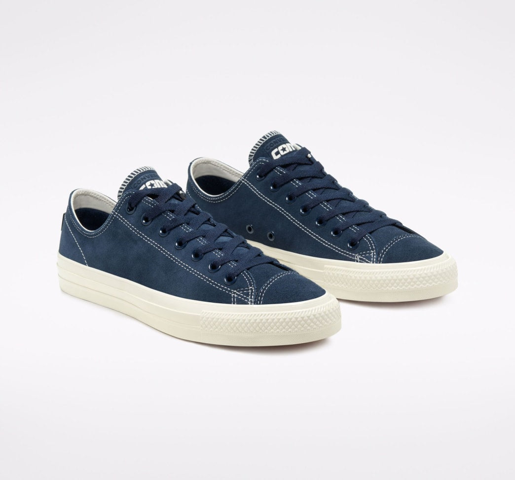 Cons Shoes Ctas Pro Low Suede Obsidian Egret Converse Skateboard Sneakers