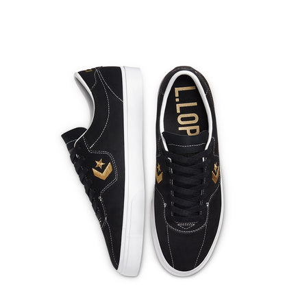 Cons Shoes Louie Lopez Pro Low Black Gold White Converse Skateboard Sneakers