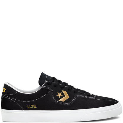 Cons Shoes Louie Lopez Pro Low Black Gold White Converse Skateboard Sneakers