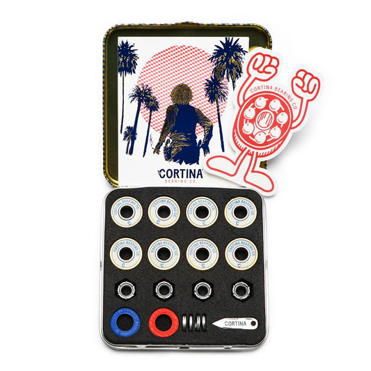 Cortina Skateboard Bearings Kevin Bradley Signature Pro Rated Gold Silver