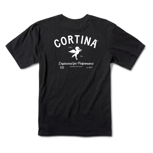 Cortina Tee Pegasus Pocket Tee Black Premium Skateboard T-Shirt