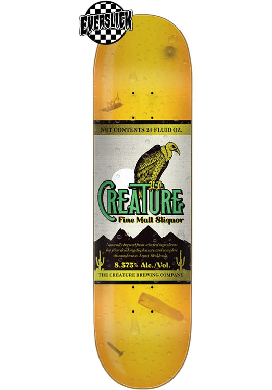 Creature Skateboard Deck Malt Sliquor SM Everslick 8.375"