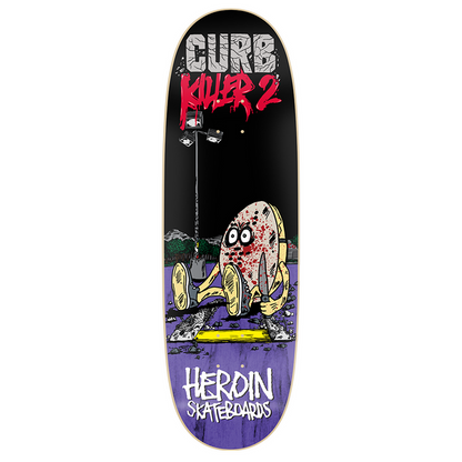 Heroin Skateboard Deck Curb Killer 2 10" Ira Ingram Guest Model