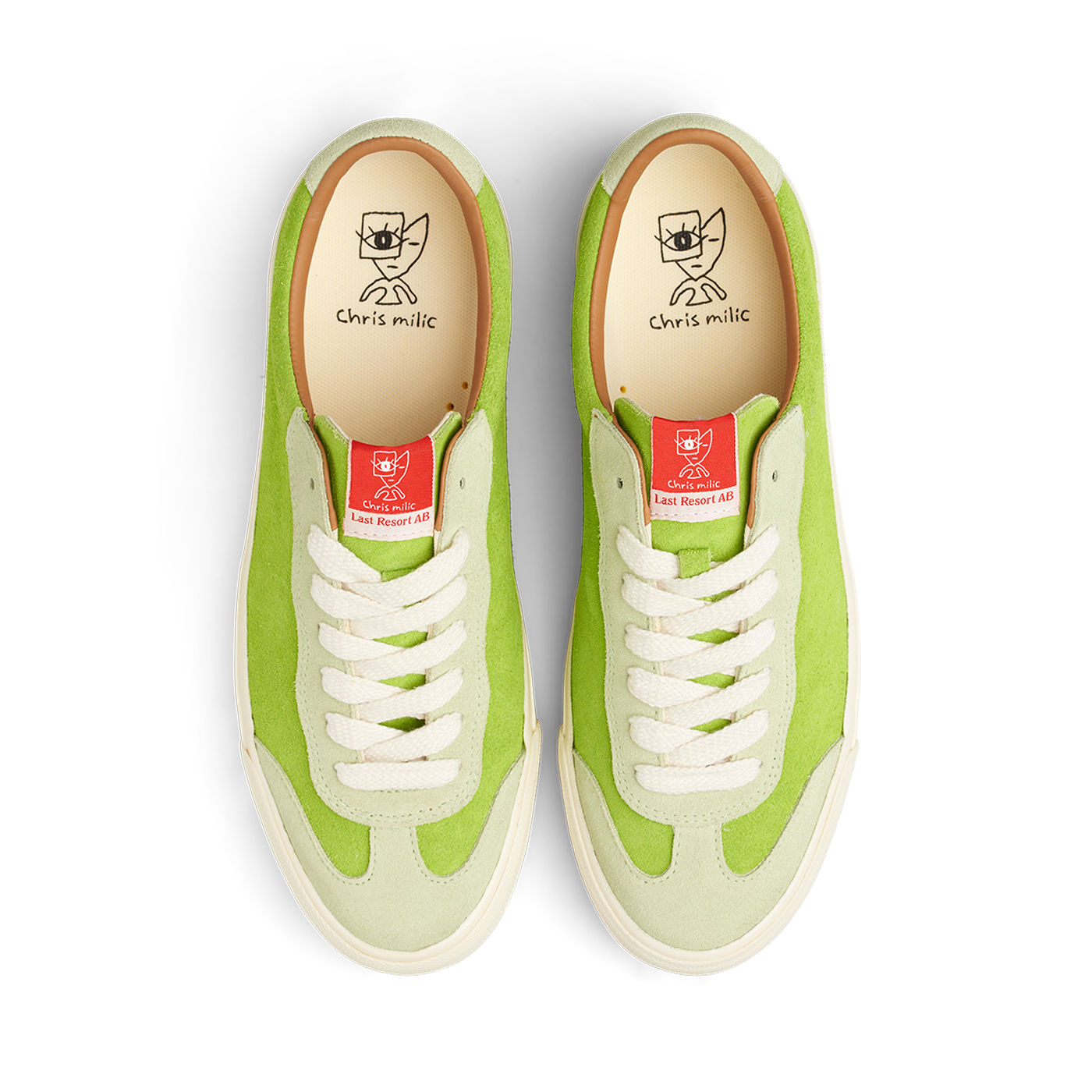 Last Resort AB Shoes VM004 Chris Milic Green Suede Lo US Skateboard Sneakers