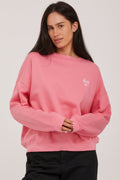 Stussy Womens Dalton Oversized Crew Jumper Confetti