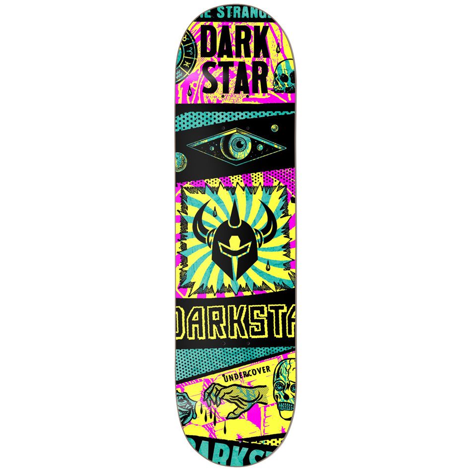 Darkstar Skateboard Deck Collapse HYB Yellow 8"