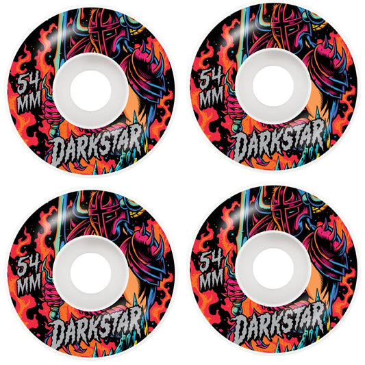 Darkstar Skateboard Wheels Blacklight Red 54mm