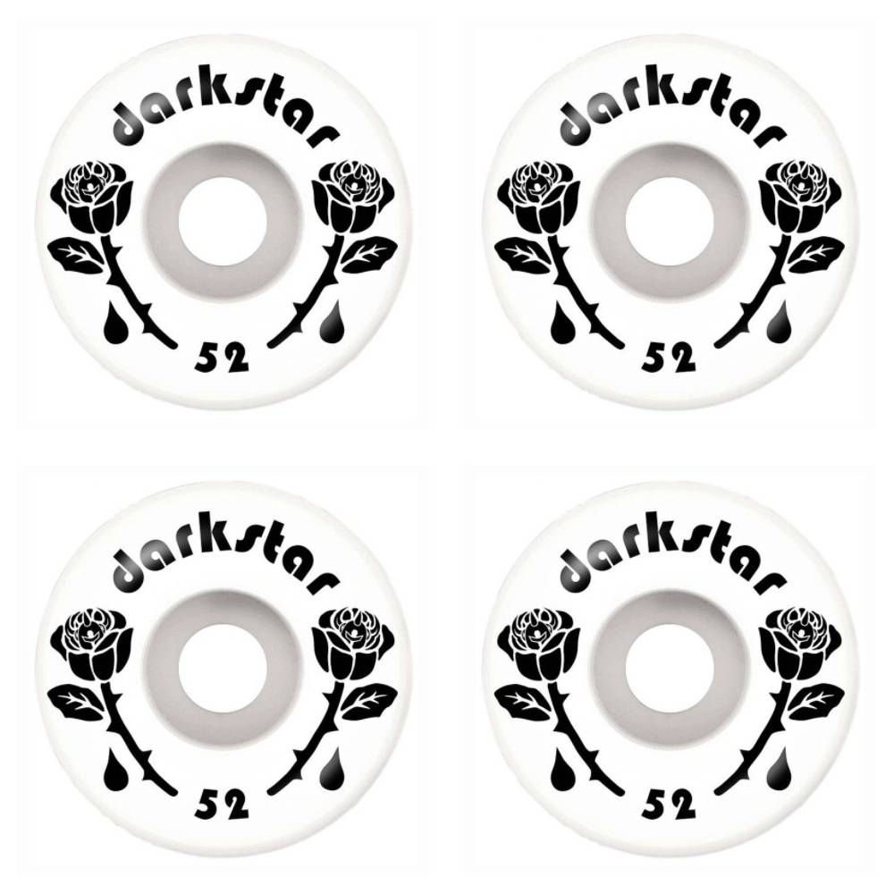 Darkstar Skateboard Wheels Forty Black White 52mm 99a
