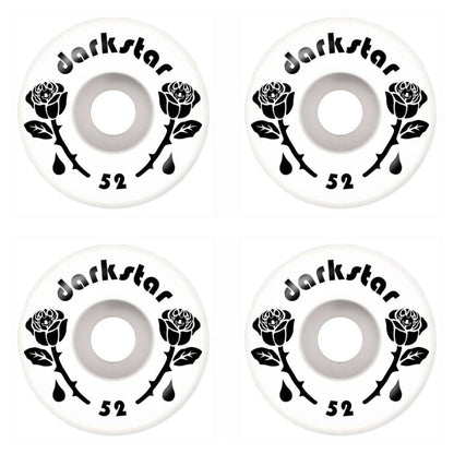 Darkstar Skateboard Wheels Forty Black White 52mm 99a