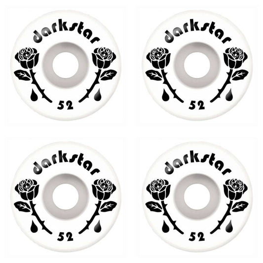 Darkstar Skateboard Wheels Forty Black White 52mm 99a