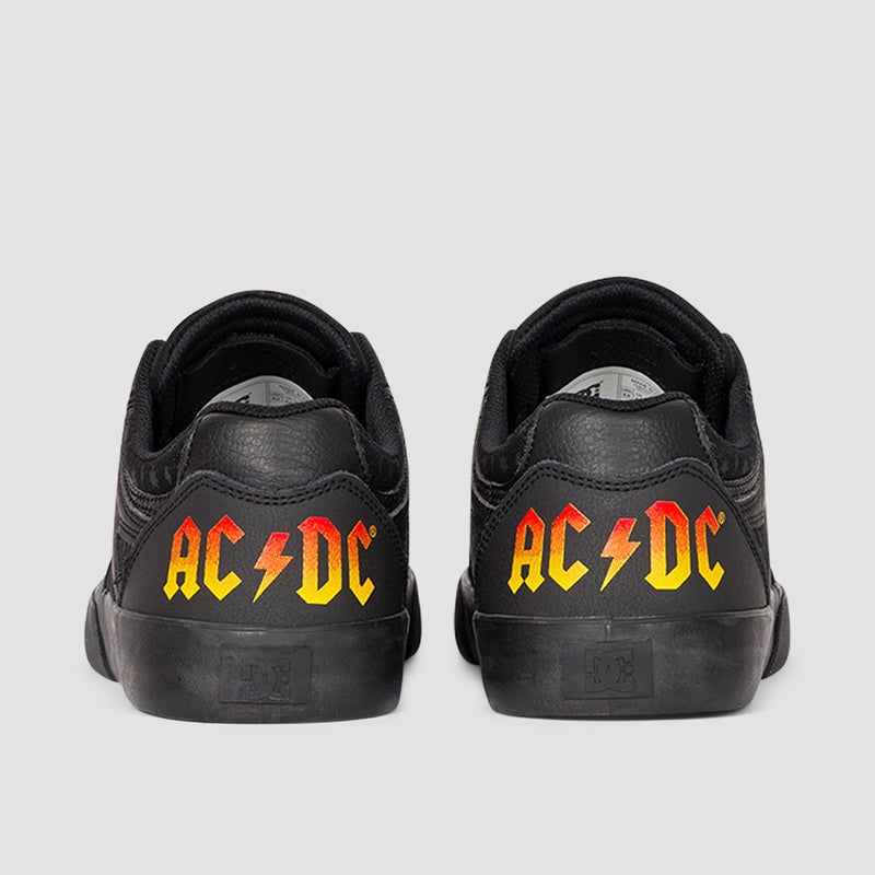 DC Shoes Josh Kalis Vulc AC/DC Black Black Grey USA Size Skateboard Sneakers