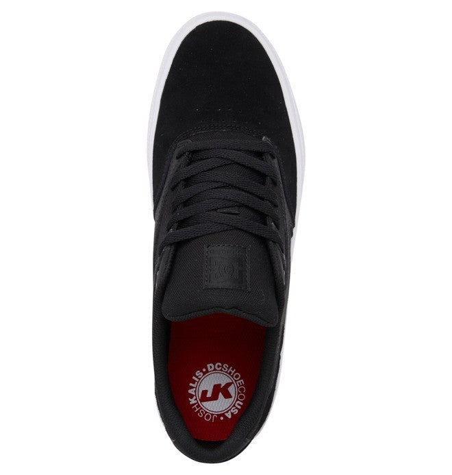 DC Shoes Josh Kalis Vulc Black Black White USA Size Skateboard Sneakers