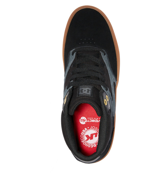 DC Shoes Josh Kalis Vulc Mid S Black/Gum USA Size Skateboard Sneakers