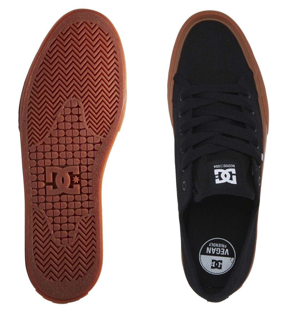 Dc Shoes Manual Black Gum Us Size Skateboard Sneakers