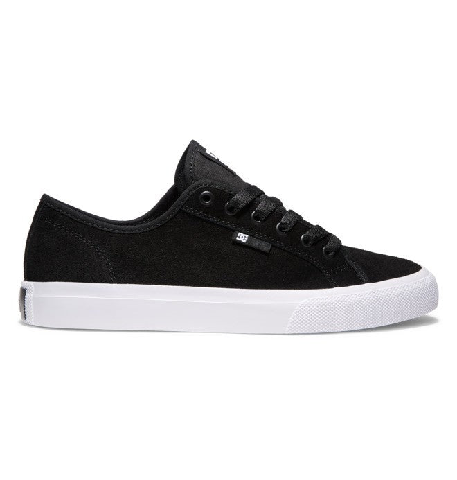DC Shoes Manual S Black White Super Suede US SIZE Skateboard Sneakers