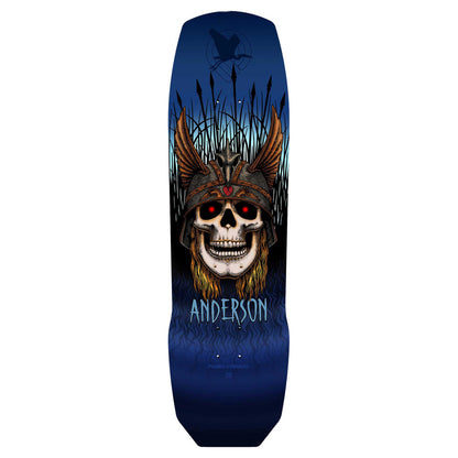 Powell Peralta Deck Andy Anderson Heron Skull 9.13" Blue Maple