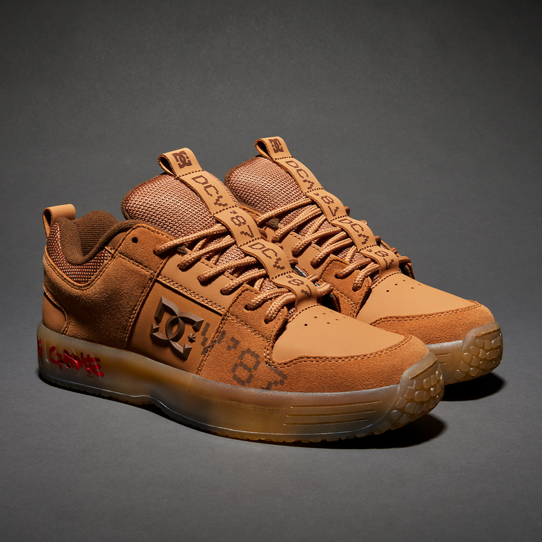 Dc Shoes Lynx Dcv87 Brown Lucien Clarke Us Size Skateboard Sneakers