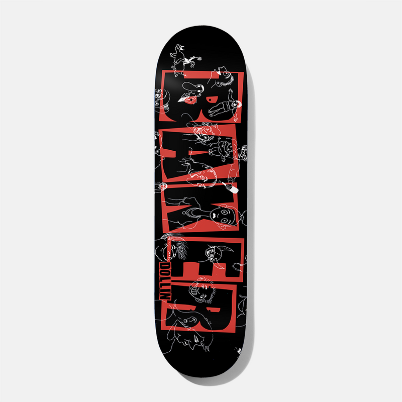 Baker Skateboard Deck Dustin Dollin Brand Name Sketch 8 Art By Mike Gigliotti