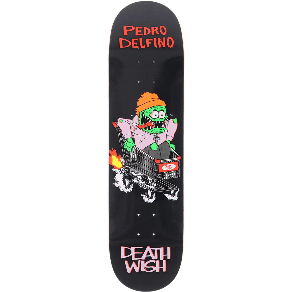 Deathwish Skateboard Deck Pedro Delfino Creeps 8.25" Art by Matthew Skiff