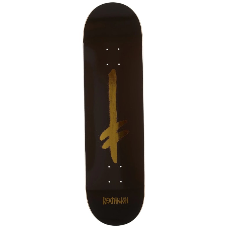 Deathwish Skateboard Deck Credo Brown/Gold 8.475"