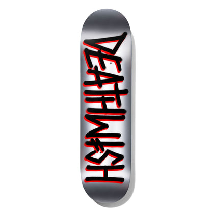 Deathwish Skateboard Deck Deathspray Foil Black/Silver 8.25"