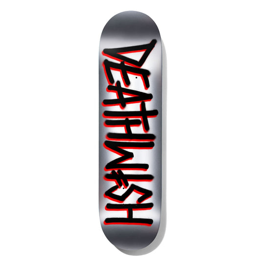 Deathwish Skateboard Deck Deathspray Foil Black/Silver 8.25"