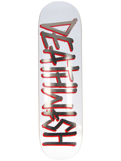 Deathwish Skateboard Deck Deathspray White Silver Foil 8.25"