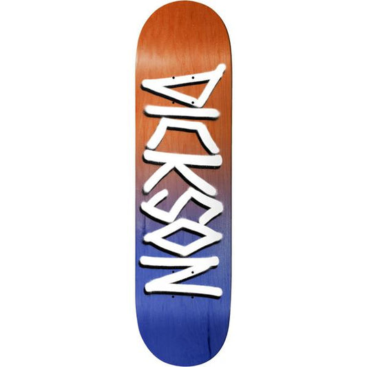 Deathwish Skateboard Deck Jon Dickson Gang Name Orange Navy 8.25"