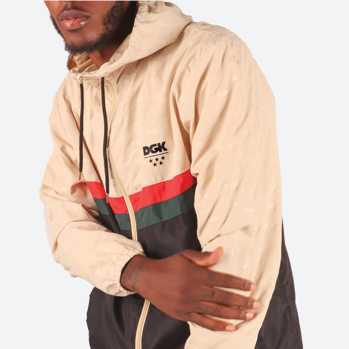 Dgk Jacket Grand Black Dirty Ghetto Kids Skateboard Windbreaker